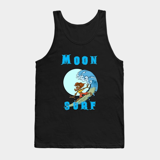 Moon Surf Tank Top by CarmoStudio